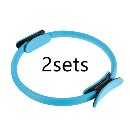 Yoga Fitness Pilates Ring Women Girls Circle Magic Dual Exercise Sports dealsniper-net Blue2sets