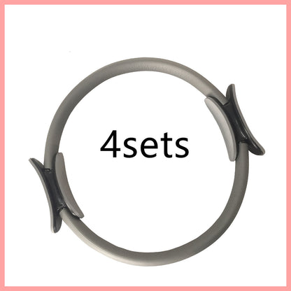 Yoga Fitness Pilates Ring Women Girls Circle Magic Dual Exercise Sports dealsniper-net Grey4sets