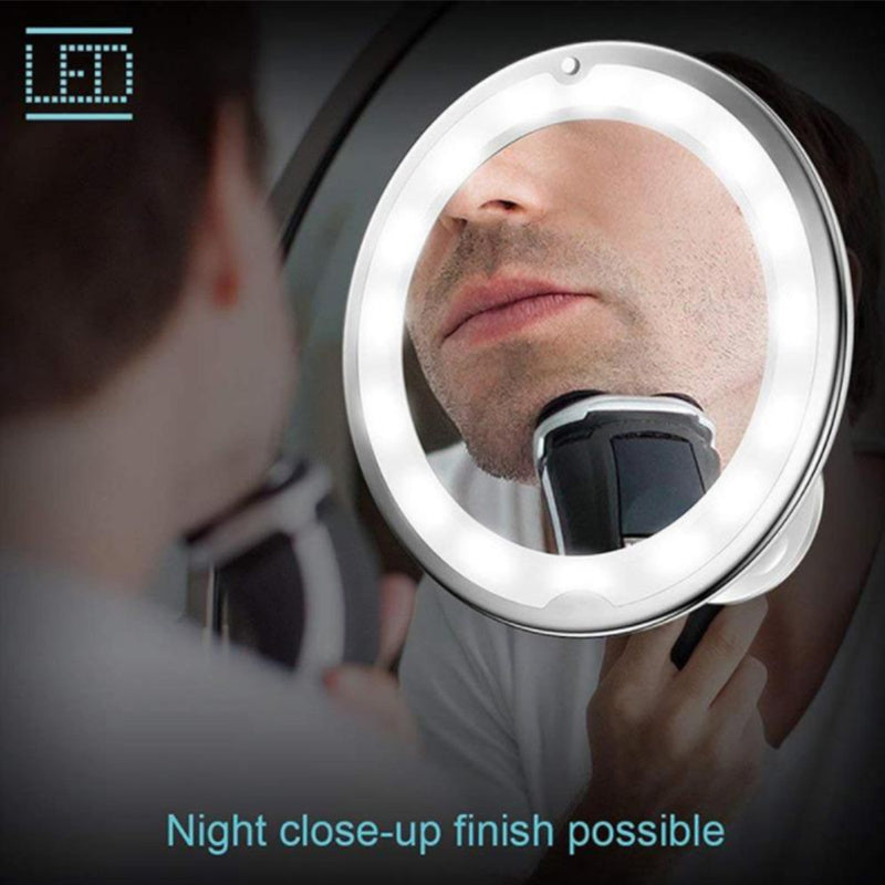 360 Swivel 10x Magnifying Bright LED Lighted Makeup Mirror Beauty dealsniper-net