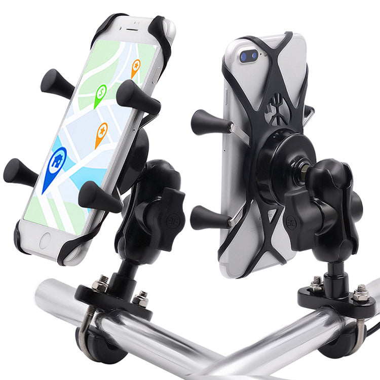 Motorcycle Mobile Phone Bracket Modification Base Bracket Vehicle DealSniper.net Black