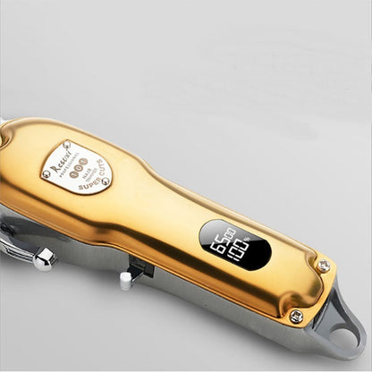 Full Metal LCD Display Electric Hair Clipper Men DealSniper.net Gold USB