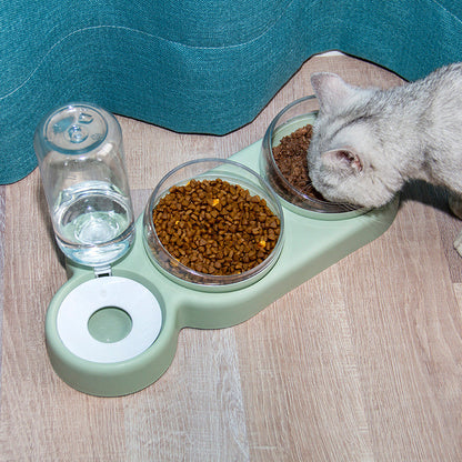 Pet Cat Bowl Automatic Feeder Dog Cat Food Bowl Pets Gym From House