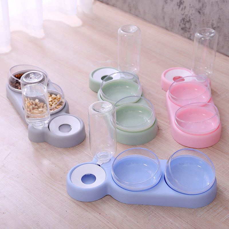 Pet Cat Bowl Automatic Feeder Dog Cat Food Bowl Pets Gym From House