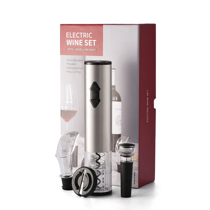 Electric Wine Opener Corkscrew Foil Cutter Set Kitchen Gym From House