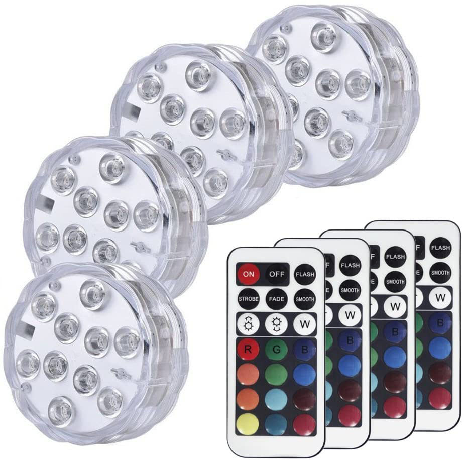 Garden Decoration Swimming Pool Waterproof 21 Button Remote Control Diving Light Garden dealsniper-net White 1PC