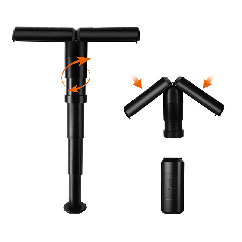 Portable Seat Mini Portable Outdoor Telescopic Folding Stool House BlenderJuice.com CJ Black