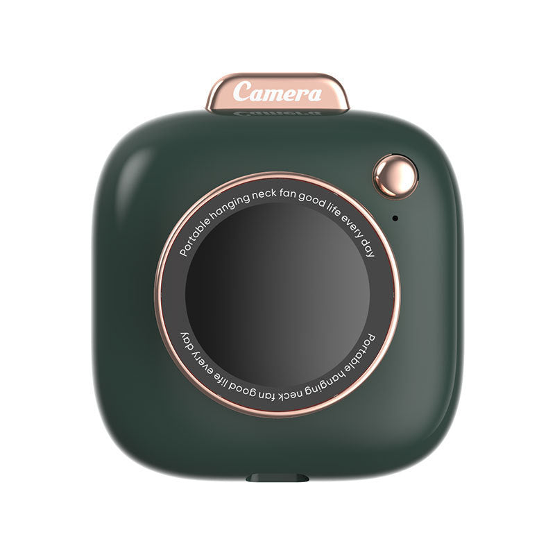 Creative Mini Camera Hanging Neck Fan Electronics DealSniper.net Green USB