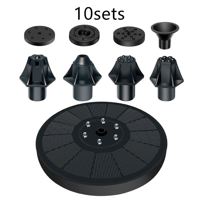 Solar Water Mercury Garden Miniature Floating Fountain Garden dealsniper-net Colorful lights10Sets