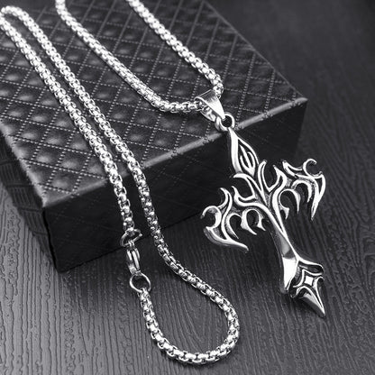 Cross Amulet Stainless Steel Pendant Jewelry dealsniper-net