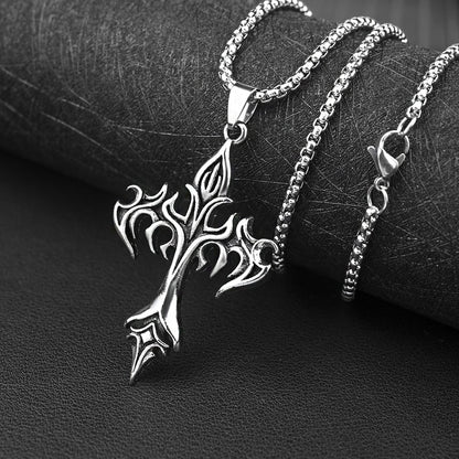 Cross Amulet Stainless Steel Pendant Jewelry dealsniper-net