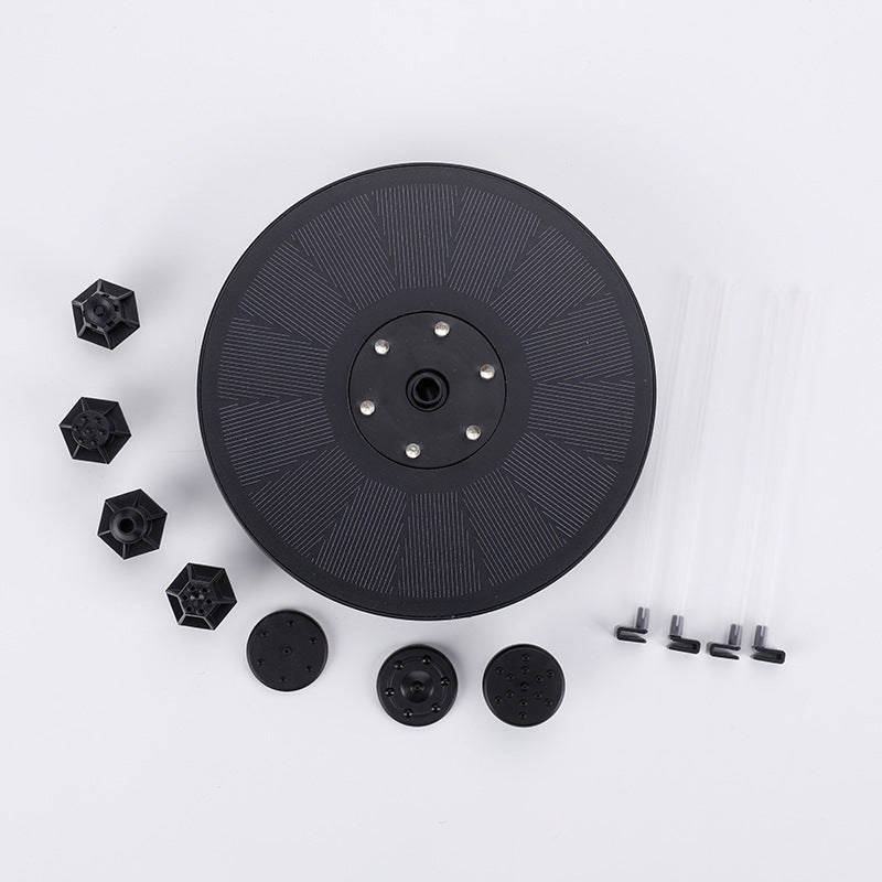 Solar Fountain Pump Fountain Light Round Floating Fountain Outdoor Gym From House