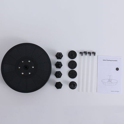 Solar Fountain Pump Fountain Light Round Floating Fountain Outdoor Gym From House