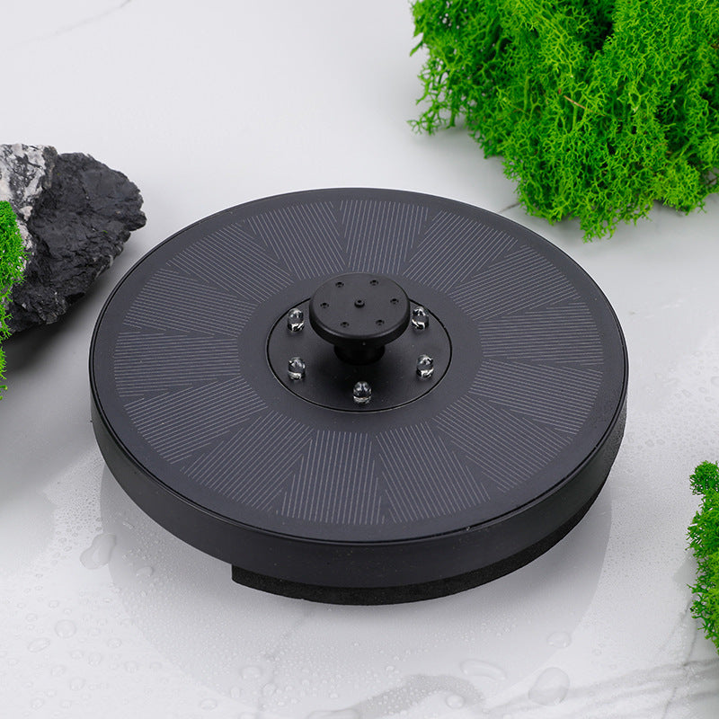 Solar Fountain Pump Fountain Light Round Floating Fountain Outdoor Gym From House