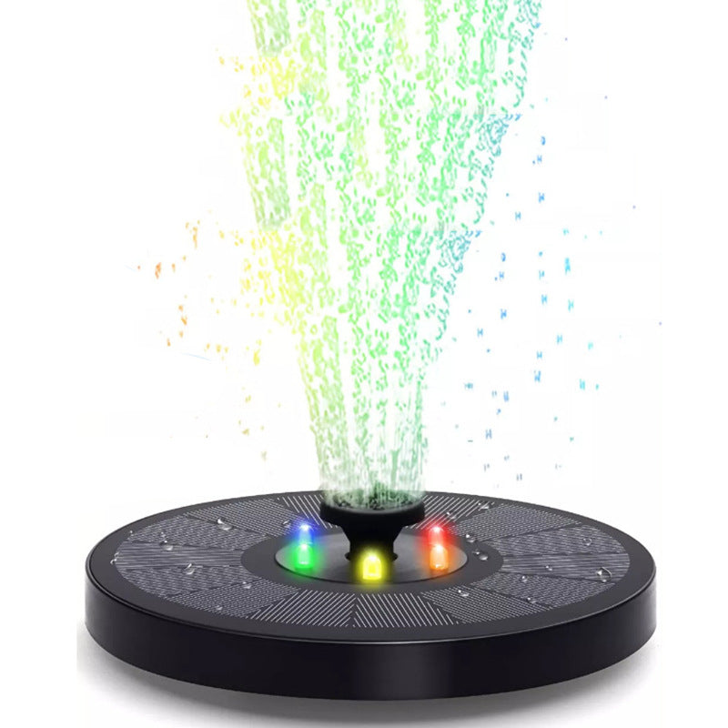 Solar Fountain Pump Fountain Light Round Floating Fountain Outdoor Gym From House