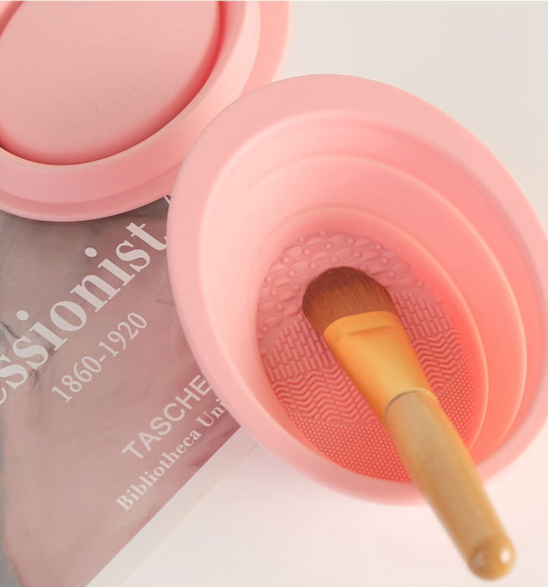 Silicone Cosmetic Makeup Brush Cleaning Pad Board Beauty Gym From House