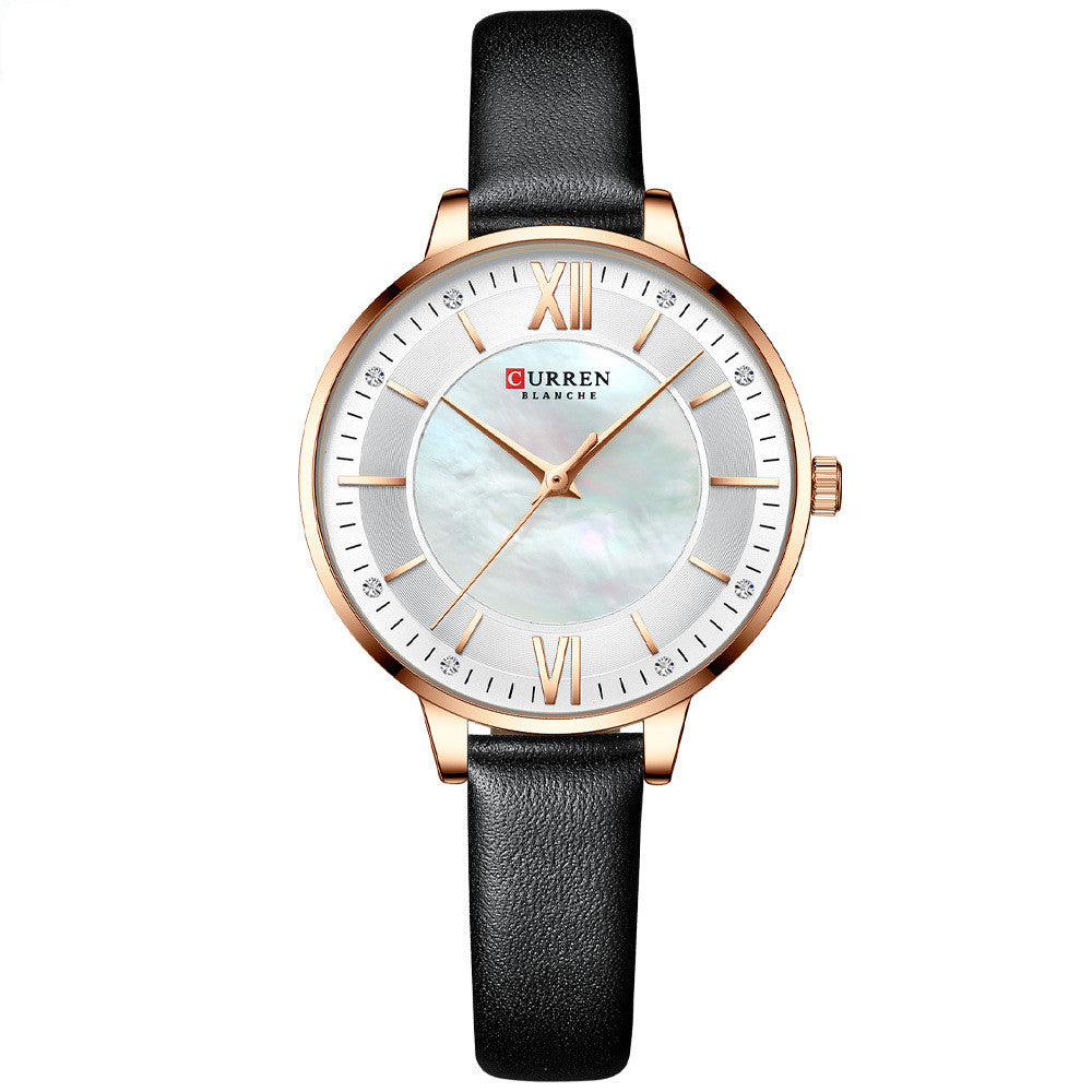 Ladies Watches Fashion Women's Watches Leisure Belt Jewelry DealSniper.net White black belt