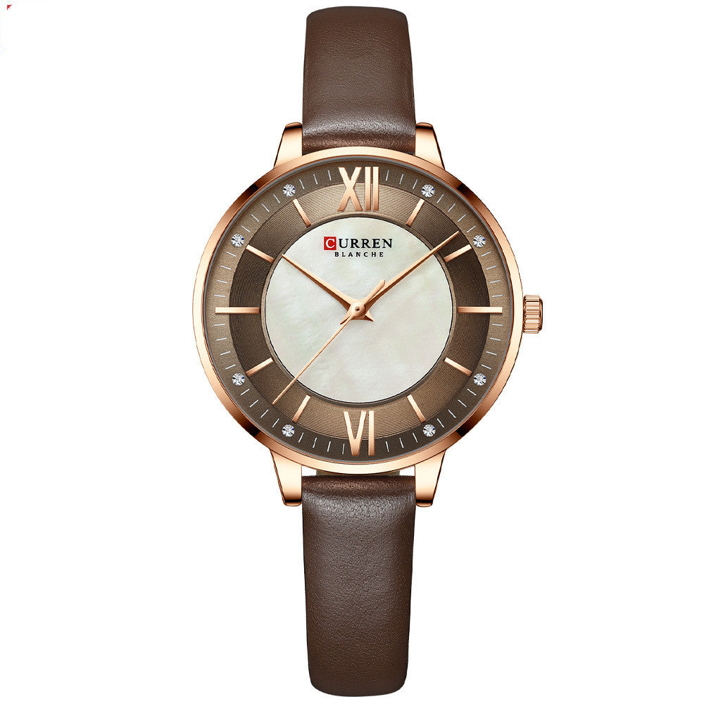 Ladies Watches Fashion Women's Watches Leisure Belt Jewelry DealSniper.net Coffee coffee belt