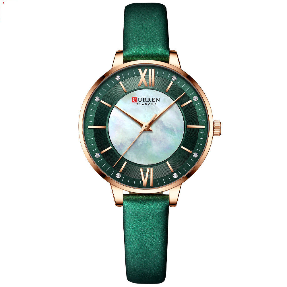 Ladies Watches Fashion Women's Watches Leisure Belt Jewelry DealSniper.net Green belt