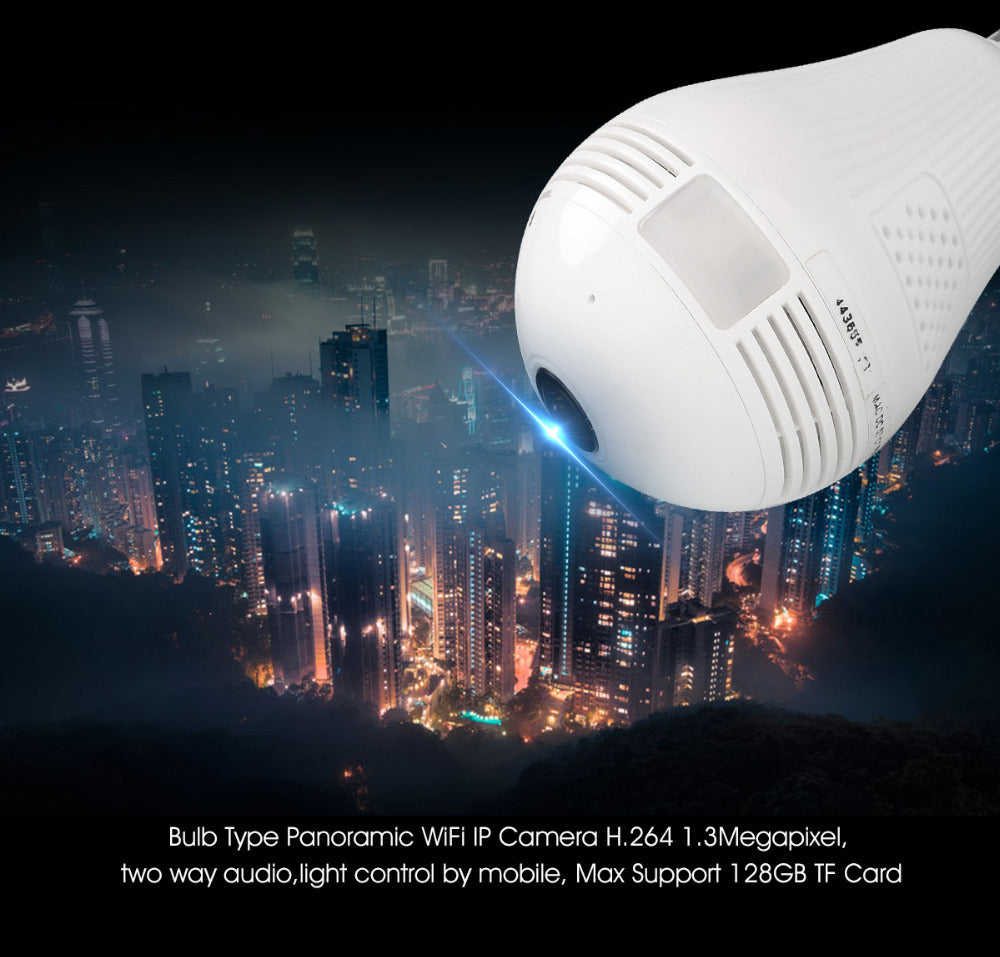 Bulb Camera Lcsee Cctv Security Ip Wireles VR 360 Cameras House DealSniper.net A