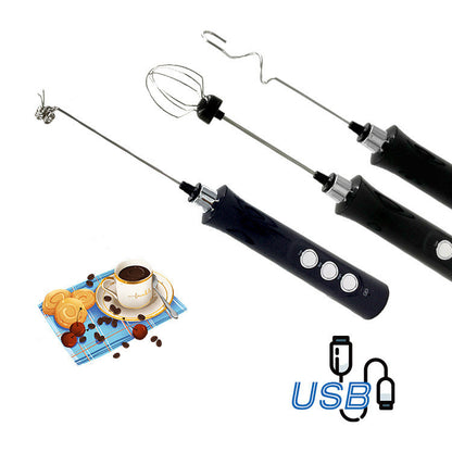 Stainless Steel Mixer Baking Eggbeater Electric Milk Frothing Kitchen DealSniper.net