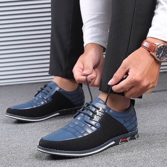 One-Step Or Lace-Up British Men's Shoes Without Laces Men dealsniper-net