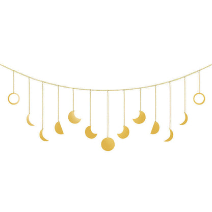 Lunar Eclipse Ornaments Boho Home Decor Moons Simplicity Home Decor DealSniper.net Golden 1