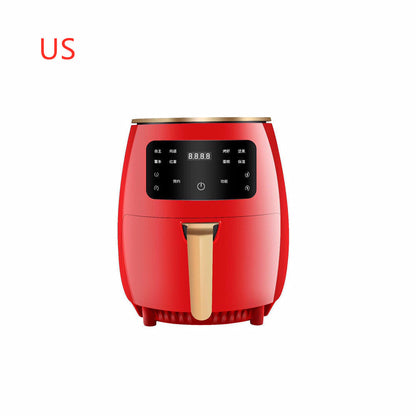 220V Smart Air Fryer without Oil Home Cooking Kitchen dealsniper-net Red US