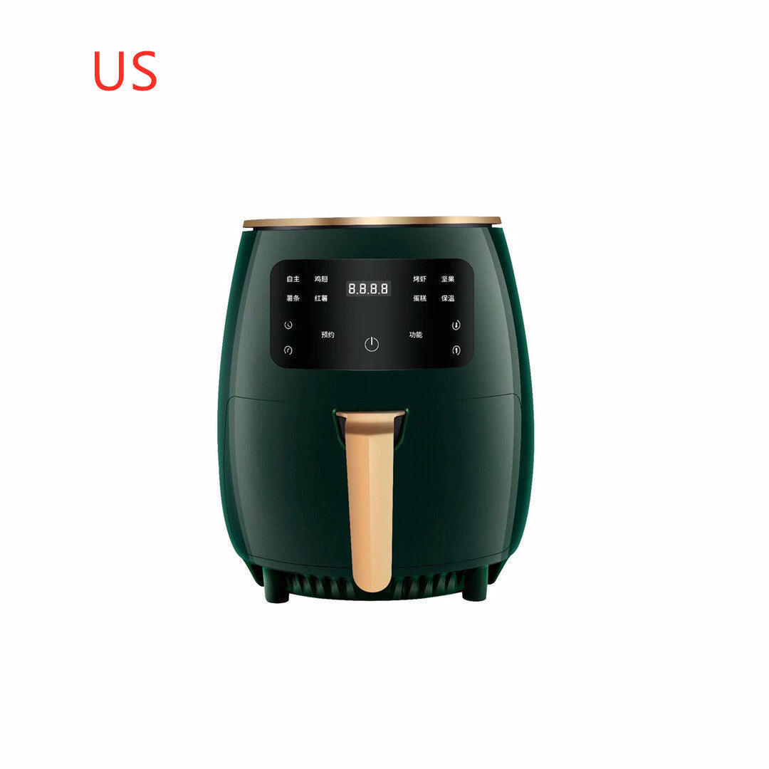 220V Smart Air Fryer without Oil Home Cooking Kitchen dealsniper-net Green US