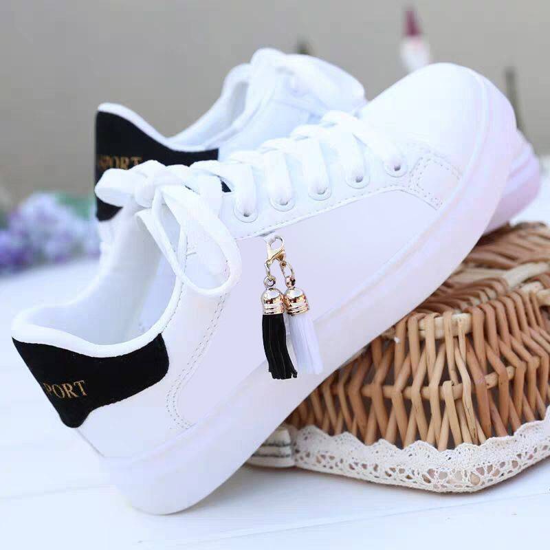 Mesh white shoes ladies fashion breathable shoes students Korean casual shoes sports shoes flat shoes womens shoes Women dealsniper-net