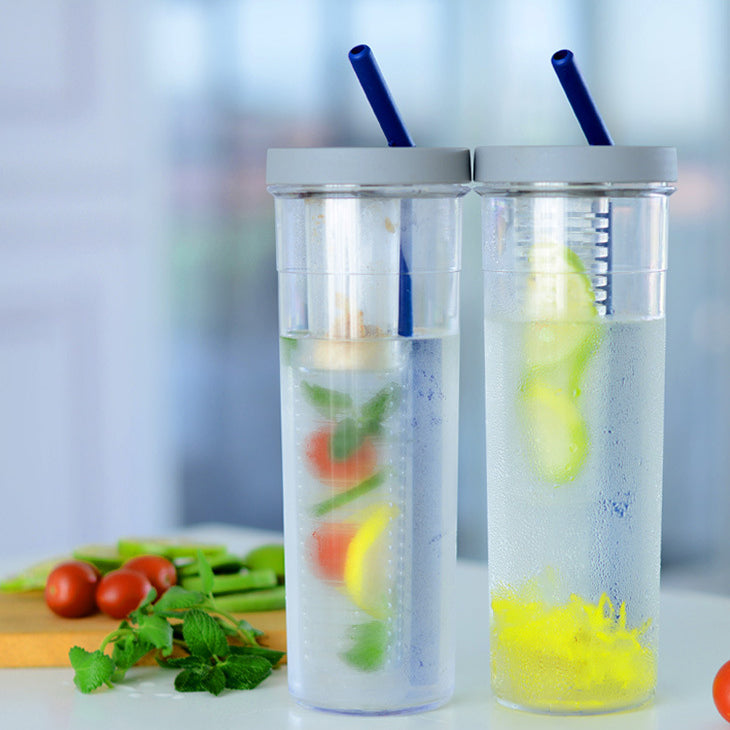 Water Bottle Portable Fruit Infuser Water bottle Sports Lemon Juice Kitchen DealSniper.net