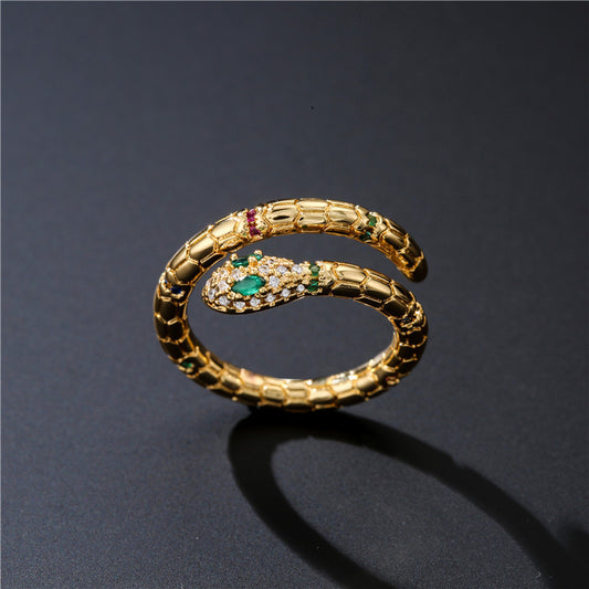 Fashion Gold Color Snake Ring For Women Jewelry dealsniper-net