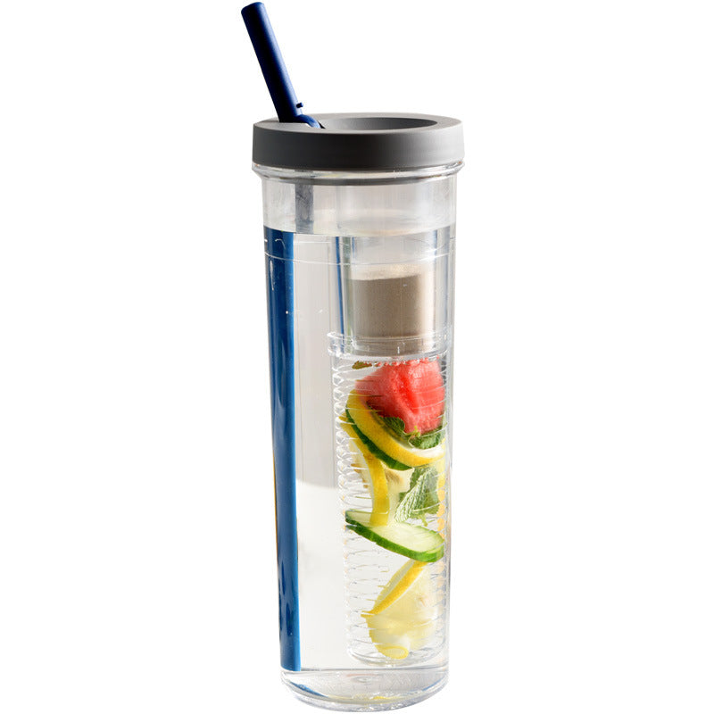 Water Bottle Portable Fruit Infuser Water bottle Sports Lemon Juice Kitchen DealSniper.net