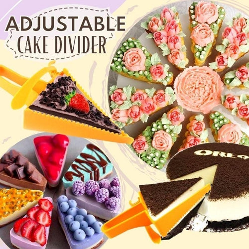 Adjustable Cake Divider Slicer Triangle Baking Pastry Divider Kitchen DealSniper.net
