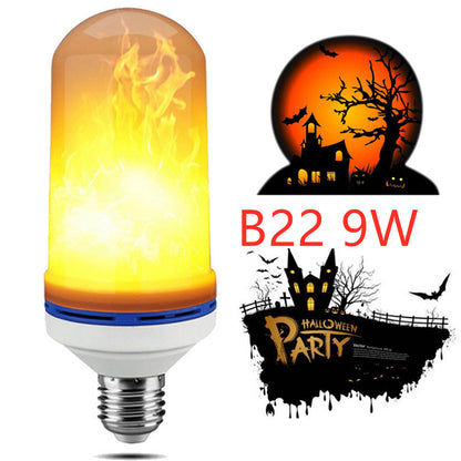 Simulation flame bulb LED flame light beating flame three gear Home dealsniper-net B22 9W