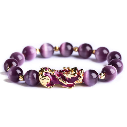Purple PIXIU Bracelet Bring Lucky Brave Jewelry Gym From House Purple to red