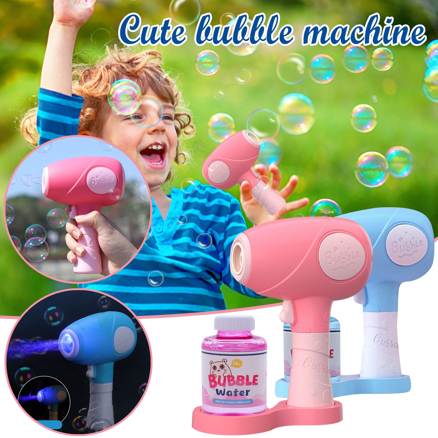 Children's Toys 75ml Automatic Bubble Machine Blower