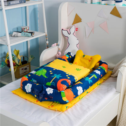 Crib Anti-pressure Newborn Foldable Portable Crib Middle Kids Gym From House F