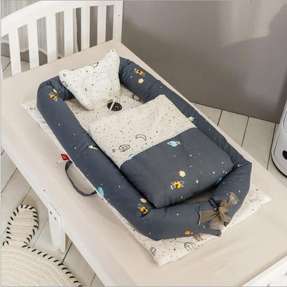 Crib Anti-pressure Newborn Foldable Portable Crib Middle Kids Gym From House H