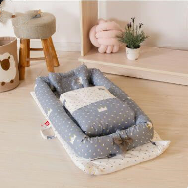Crib Anti-pressure Newborn Foldable Portable Crib Middle Kids Gym From House N
