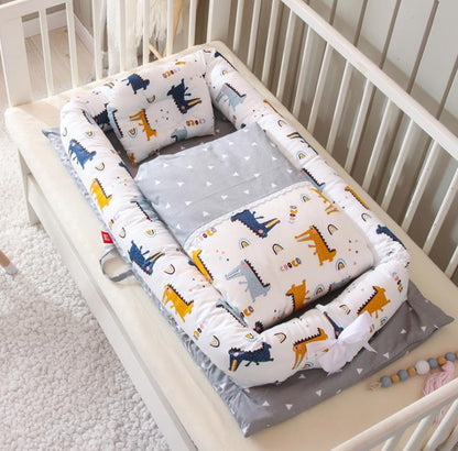 Crib Anti-pressure Newborn Foldable Portable Crib Middle Kids Gym From House O