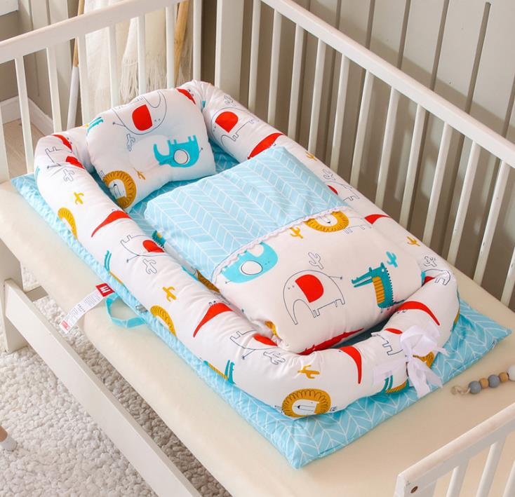 Crib Anti-pressure Newborn Foldable Portable Crib Middle Kids Gym From House Q