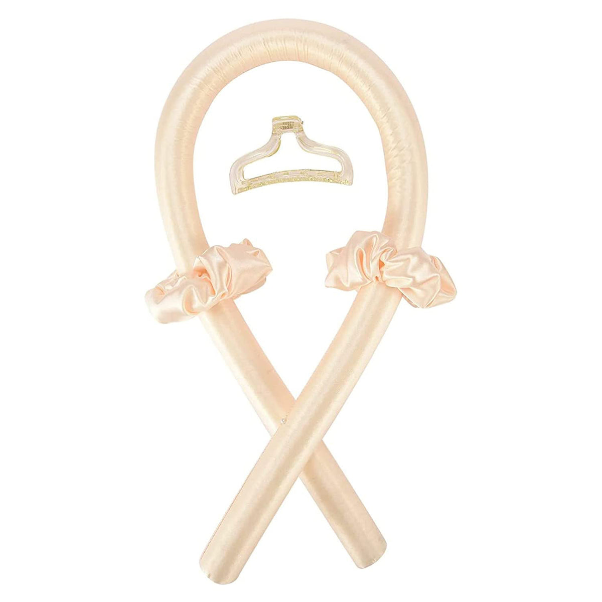Heatless Curling Rod Curls Silk Ribbon Curlers Sleeping Soft Headband Wave Beauty DealSniper.net Champagne 4Pcs Set