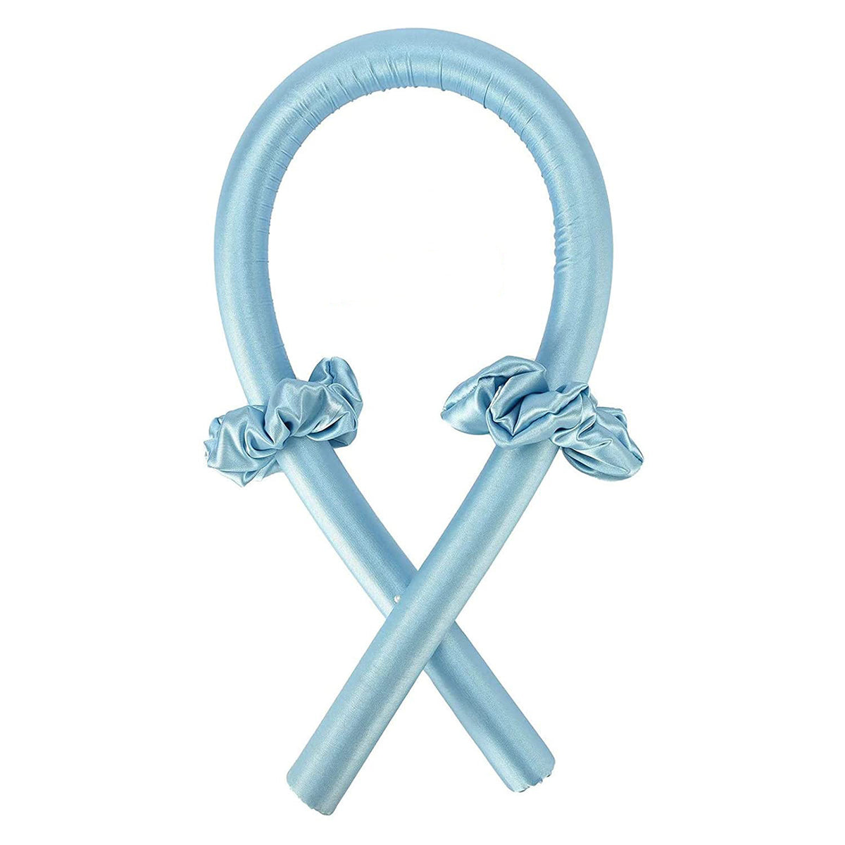 Heatless Curling Rod Curls Silk Ribbon Curlers Sleeping Soft Headband Wave Beauty DealSniper.net Blue 3Pcs Set
