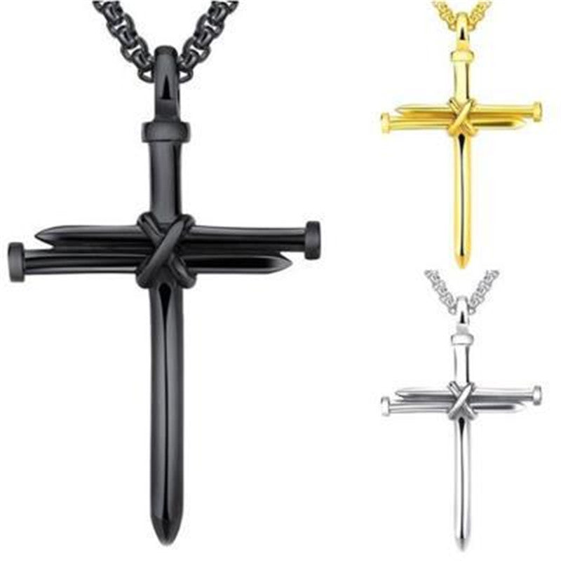 Stainless Steel Titanium Steel Alloy Nail Necklace Jewelry dealsniper-net