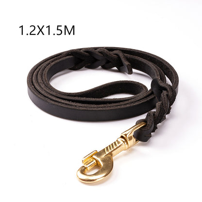 The first layer of leather dog leashes in the large dog chain