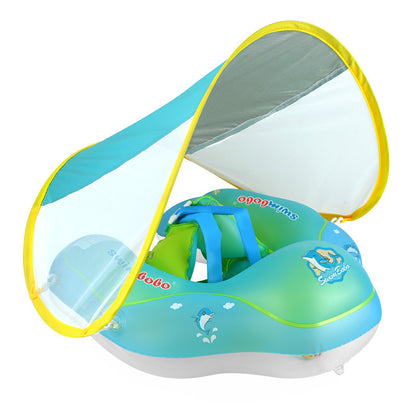 Baby Swimming Float With Canopy Inflatable Infant