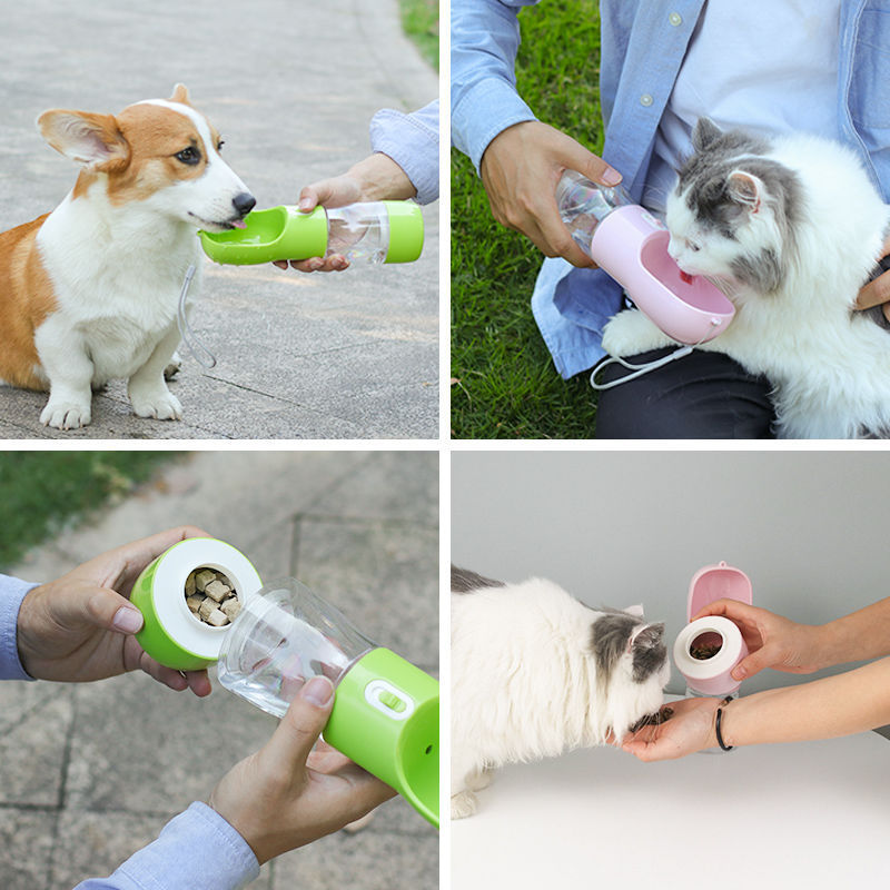 Pet Bottle Walking The Dog Out Kettle Dog Waterer Pets Gym From House