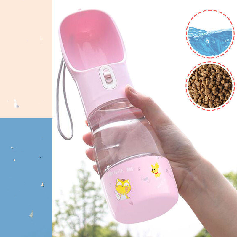 Pet Bottle Walking The Dog Out Kettle Dog Waterer Pets Gym From House