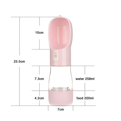 Pet Bottle Walking The Dog Out Kettle Dog Waterer Pets Gym From House Pink