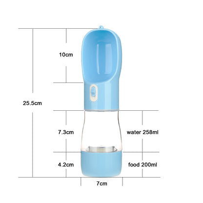 Pet Bottle Walking The Dog Out Kettle Dog Waterer Pets Gym From House Blue